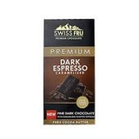 Swiss Fru Premium Dark Espresso Caramelized Chocolate 80g