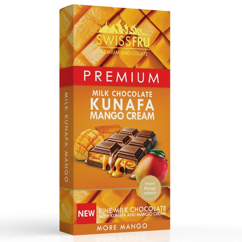 Swiss Fru Premium Kunafa Mango Cream Milk Chocolate 150g