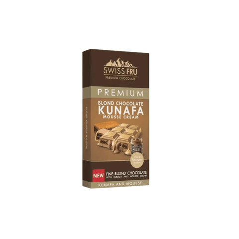 Swiss Fru Premium Kunafa Mousse Cream Blonde Chocolate 150g - CAFELAX