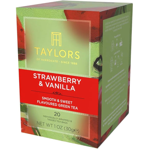 Taylors Strawberry & Vanilla Green Tea 20 Bags
