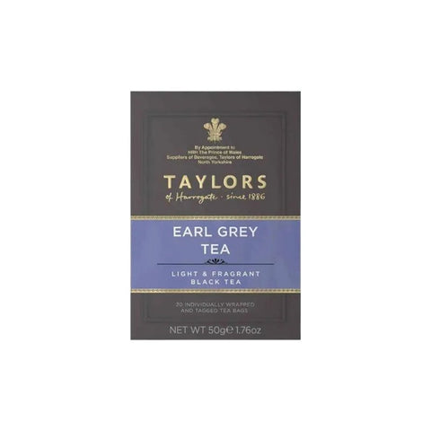 Taylors Earl Grey Black Tea 20 Bags - CAFELAX
