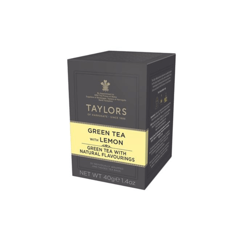 Taylors Green Tea With Lemon 20 Bags - CAFELAX
