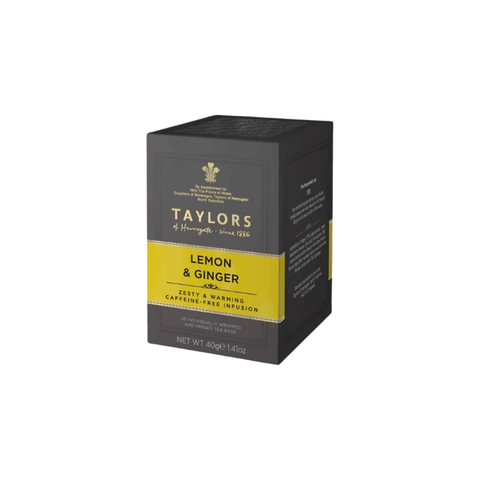 Taylors Lemon & Ginger Infusion Tea 20 Bags - CAFELAX