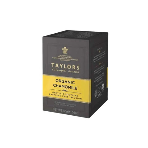 Taylors Organic Chamomile Herbal Infusion Tea 20 Bags - CAFELAX
