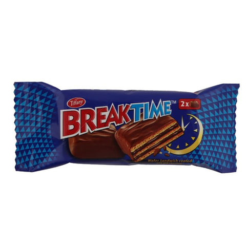 Tiffany Break Time Wafer Sandwich Coated With Chocolate 26g