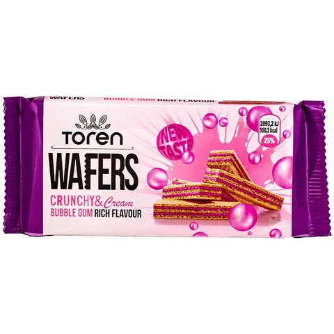Toren Crunchy & Cream Bubble Gum Wafer 55g