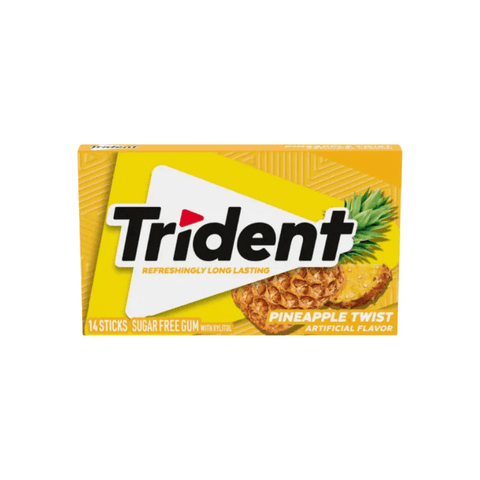 Trident Sugar Free Pineapple Twist 14 Sticks (Imported) - CAFELAX