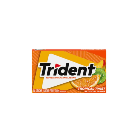 Trident Sugar Free Tropical Twist 14 Sticks (Imported) - CAFELAX