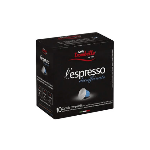 Trombetta Decaffeinato Nespresso Coffee Capsules - 10 Capsules - CAFELAX