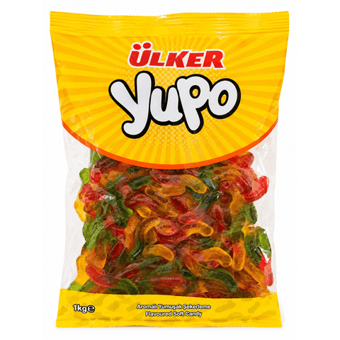 Ulker Worm Flavored Soft Candy 1 Kg
