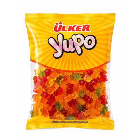 Ulker Yupo Teddy Bear Flavored Soft Candy 1 Kg