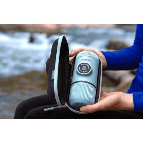 Wacaco Nanopresso Ground Espresso Maker With Protective Case - Arctic Blue - CAFELAX