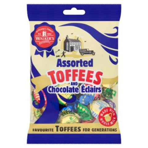 Walkers Assorted Chocolate Eclairs Toffees 150g