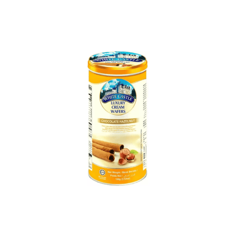 White Castle Luxury Cream Wafers Rolls Hazelnut Flavowerd 300g - CAFELAX