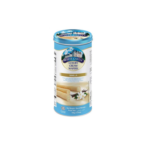 White Castle Luxury Wafers Rolls Vanilla Flavowerd 100g