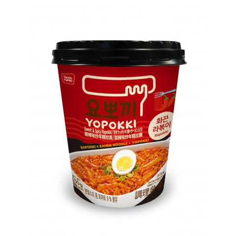 Yopokki Hot & Spicy Rapokki Rice Cup 145g