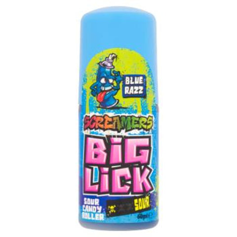 Zed Big Lick Screamers Blue Razz Sour Roller Candy 60ml