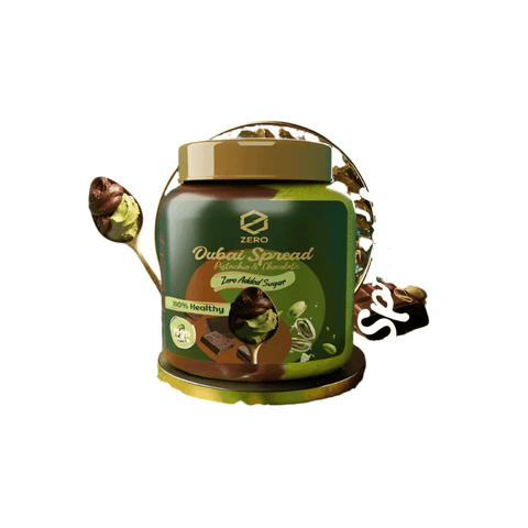 Zero Dubai Healthy Spread Pistachio & Chocolate Sugar Free 300g - CAFELAX