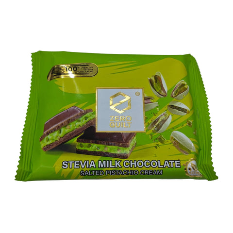 Zero Guilt Stevia Milk Chocolate & Salted Pistachio Cream 85g