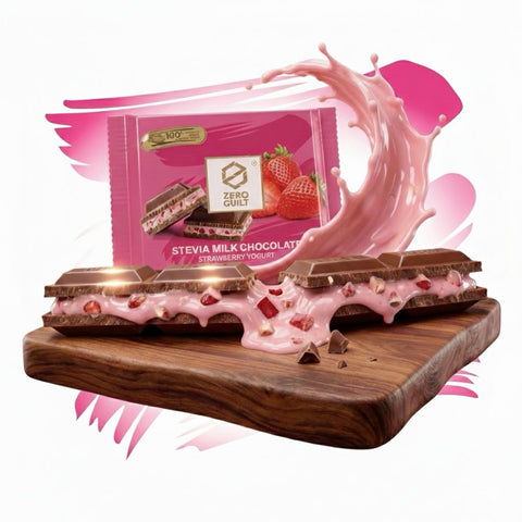 Zero Guilt Stevia Milk Chocolate & Strawberry Yogurt 85g