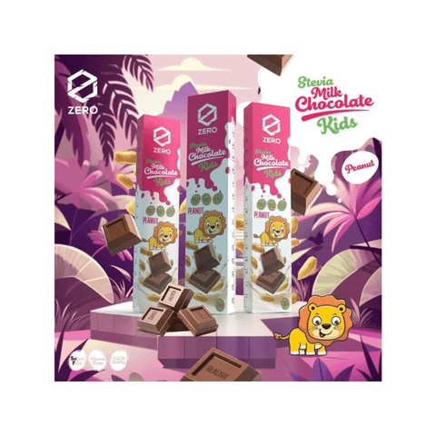 Zero Kids Stevia Dark Chocolate With Peanut 25g - CAFELAX