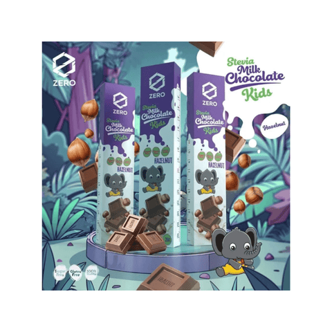Zero Kids Stevia Milk Chocolate With Hazelnut 25g - CAFELAX