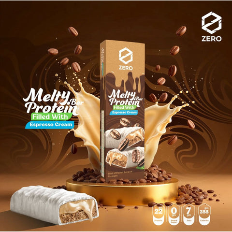 Zero Melty Protein Bar Filled with Espresso Cream 16g Protein 70g