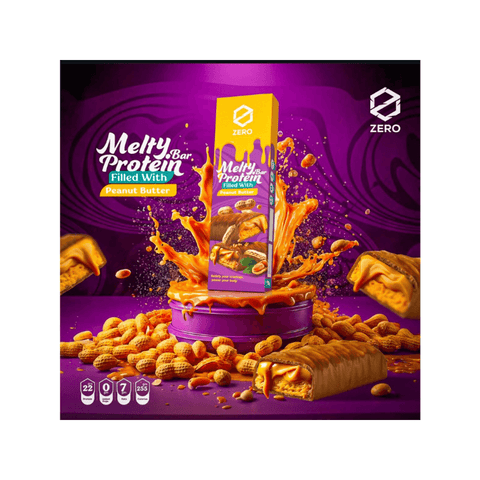 Zero Melty Protein Bar Peanut Butter 22g Protein 70g - CAFELAX