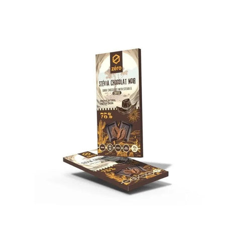 Zero Stevia Dark Chocolate 75% With Coffee Chocolate 85g - CAFELAX
