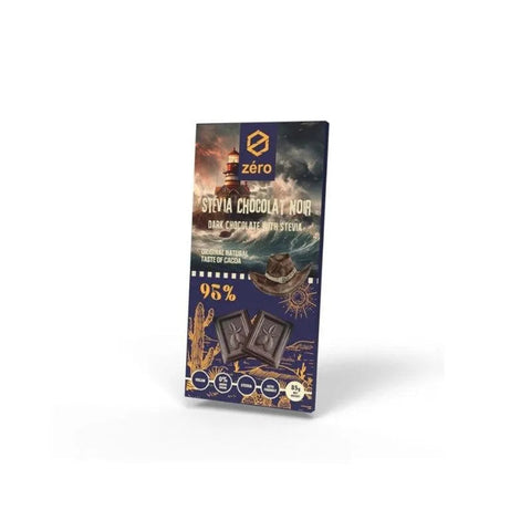 Zero Stevia Dark Chocolate 95% Chocolate 85g - CAFELAX