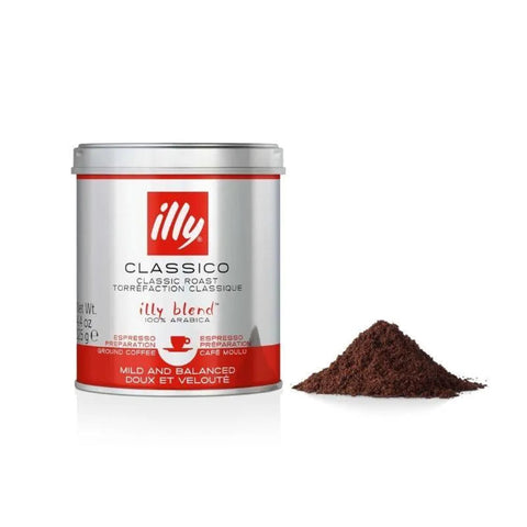 illy Classico Classic Roast Ground Espresso Coffee 125g - CAFELAX