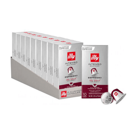 illy Espresso Intenso Coffee Capsules - 10*10 = 100 Capsules - CAFELAX