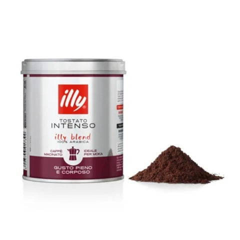 illy Tostato Intenso Ground Coffee For Moka Pot 125g - CAFELAX