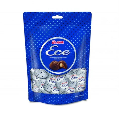 Ülker Ece Whole Hazelnut & Hazelnut Cream Milk Chocolate 350g