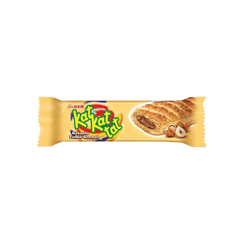 Ülker Kat Tak Puff Pastry With Hazelnut Cocoa Cream 25g - CAFELAX