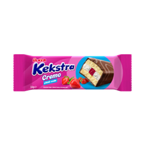 Ülker Kekstra Cremo Chocolate With Strawberry Cake 33g