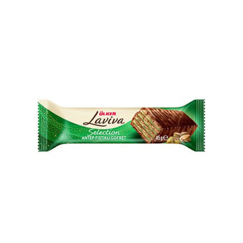 Ülker Laviva Gofret Chocolate With Pistachio Wafer 45g
