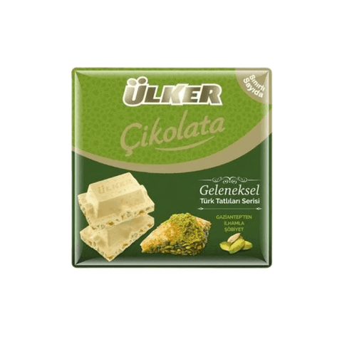 Ülker White Chocolate With Pistachio and Baklava 60g - CAFELAX