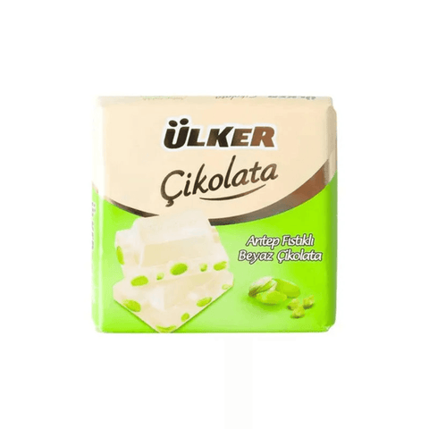 Ülker White Chocolate With Pistachio and kunafa 60g - CAFELAX