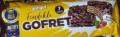 Gofgof Gofret Milk Chocolate With Hazelnut 234g