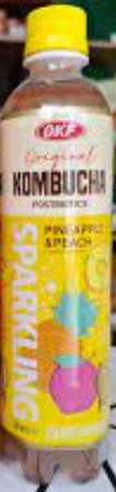 Okf Kombucha Pineapple Zero Sugar Sparkling Drink 500ml