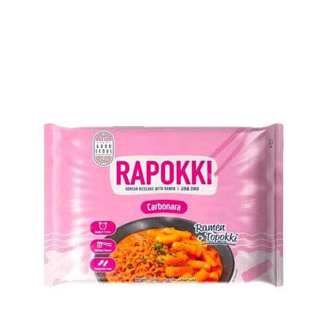 Rapokki Korean Ricecake with Ramen Carbonara Flavored 132g