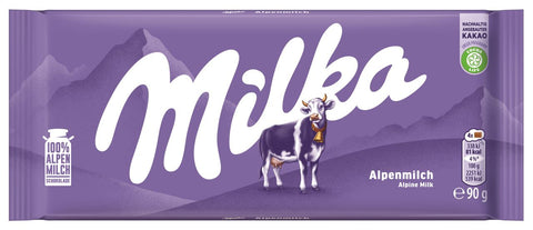 Milka Alpine Milk Chocolate 90g