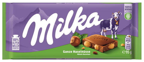 Milka Whole Hazelnut Chocolate 95g