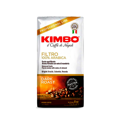 Kimbo Filtro 100% Arabica Ground Coffee 226.8g