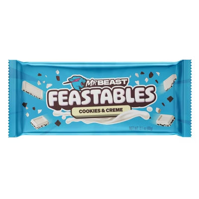 Mr Beast Feastables Cookies & Creme Crunch Chocolate 60g