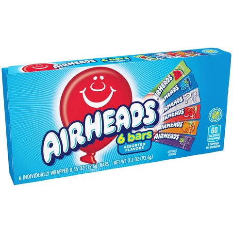 Airheads Chewy Candy Bars 93.6g - 6 Bars