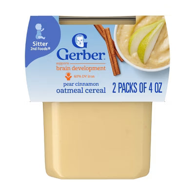 Gerber Pear Cinnamon Oatmeal Cereal 226g