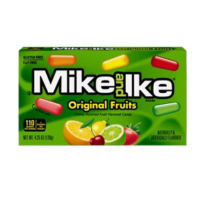 Mike And lke Original Friuts Chewy Assorted Fruit Flavored Candy 120g