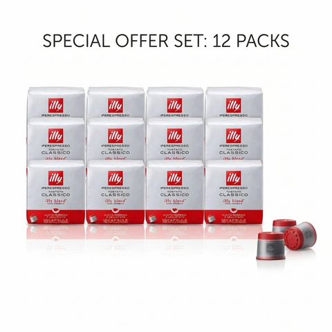 12 * illy iperEspresso Capsules Classico Classic Roast 18 Capsules - 216 Capsules